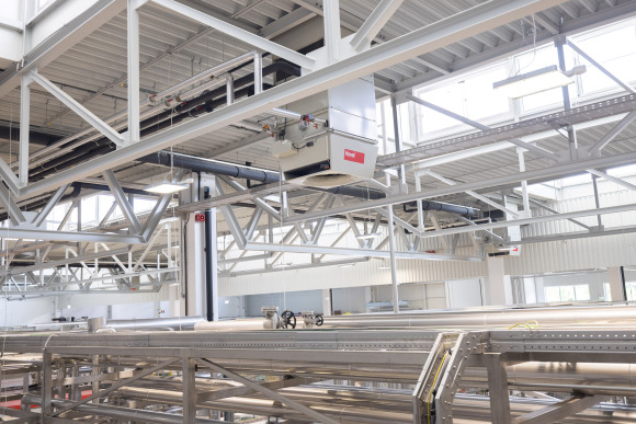Produktionshalle Hallenklima Hoval