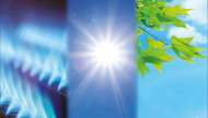 Perfektes Zusammenspiel von Sonne und Gas